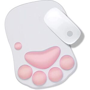 Sendowtek Alfombrilla de Ratón con Reposamuñecas Tapete para Mouse de 3D Pata de Gato para el Estudio, la Oficina y el Hogar (Rosa) Sendowtek Alfombrilla de Ratón con Reposamuñecas Tapete para Mouse de 3D Pata de Gato para el Estudio, la Oficina y el Hogar (Rosa)