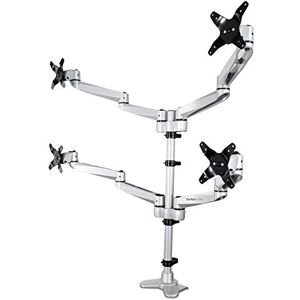 StarTech .com Base de Escritorio para 4 Monitores de hasta 27" VESA Base Articulada con Pantallas de Total Movimiento (ARMQUADPS) StarTech .com Base de Escritorio para 4 Monitores de hasta 27" VESA Base Articulada con Pantallas de Total Movimiento (ARMQUADPS)