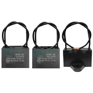 ROUPWKWO 2 condensadores de Arranque for Ventilador de Techo de Campana extractora CBB61, 1,5 UF, 500 V ROUPWKWO 2 condensadores de Arranque for Ventilador de Techo de Campana extractora CBB61, 1,5 UF, 500 V