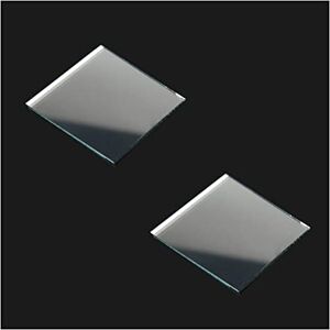 ZTBH Kit de accesorios para microscopio, 2 piezas de 34 x 58 x 3 mm, primer reflector de superficie reflectante cuadrado, óptico, espejo de superficie frontal, escáner de bricolaje, accesorios de espejo ZTBH Kit de accesorios para microscopio, 2 piezas de 34 x 58 x 3 mm, primer reflector de superficie reflectante cuadrado, óptico, espejo de superficie frontal, escáner de bricolaje, accesorios de espejo