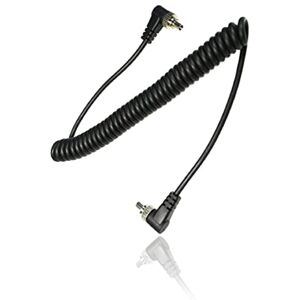 Foto&Tech 14"/35,5 cm macho a macho PC Sync cable en espiral con seguro de rosca para Nikon, Canon, y la mayoría de las cámaras DSLR transmisor transceptor de disparador de flash Luz Estroboscópica Foto&Tech 14"/35,5 cm macho a macho PC Sync cable en espiral con seguro de rosca para Nikon, Canon, y la mayoría de las cámaras DSLR transmisor transceptor de disparador de flash Luz Estroboscópica