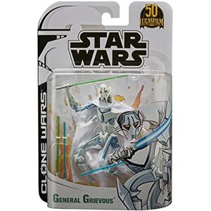 Star Wars The Black Series General Grievous Figura a Escala de 15 cm Guerra de los Clones Figura de colección Edad: 4+ Star Wars The Black Series General Grievous Figura a Escala de 15 cm Guerra de los Clones Figura de colección Edad: 4+