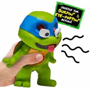 Bandai Namco TMNT Caos Mutante Leo Burping Turtles Figuras Leonardo Figura Apachurrable para Niños Oficial de Las Tortugas Ninja Bandai Namco TMNT Caos Mutante Leo Burping Turtles Figuras Leonardo Figura Apachurrable para Niños Oficial de Las Tortugas Ninja