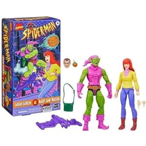 Hasbro Marvel Legends Spider Figuras de acción de Man Mary Jane Watson y el Duende V, paquete de 2 Hasbro Marvel Legends Spider Figuras de acción de Man Mary Jane Watson y el Duende V, paquete de 2