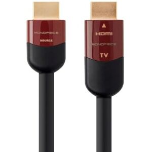 Monoprice High Speed HDMI Cable 40 Feet Black, Active, 4K 60Hz, 18Gbps, 26AWG, YUV 4:2:0, CL2 Cabernet Ultra Series Monoprice High Speed HDMI Cable 40 Feet Black, Active, 4K 60Hz, 18Gbps, 26AWG, YUV 4:2:0, CL2 Cabernet Ultra Series
