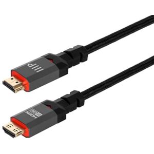 Monoprice Cable HDMI de ultra alta velocidad certificado 8K – 3 pies – negro trenzado – HDMI 2.1, 8 K a 60Hz, 4 K a 120Hz, 48 Gbps, HDR, VRR, CL3 clasificado en pared Monoprice Cable HDMI de ultra alta velocidad certificado 8K – 3 pies – negro trenzado – HDMI 2.1, 8 K a 60Hz, 4 K a 120Hz, 48 Gbps, HDR, VRR, CL3 clasificado en pared
