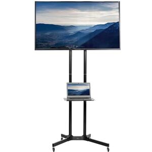 VIVO Carrito de TV Alto para Pantallas de 32 a 83 Pulgadas de hasta 100 Libras, LCD LED, OLED 4K, Paneles Planos y curvos, Soporte rodante con Estante de DVD para Laptop, Ruedas de Bloqueo, VESA VIVO Carrito de TV Alto para Pantallas de 32 a 83 Pulgadas de hasta 100 Libras, LCD LED, OLED 4K, Paneles Planos y curvos, Soporte rodante con Estante de DVD para Laptop, Ruedas de Bloqueo, VESA