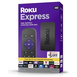 ROKU Express 3960RW: Streaming HD Fácil y Potente, Incluye Cable HDMI, Accede a Cientos de Canales Gratis y de Pago para una Diversión Sin Límites ROKU Express 3960RW: Streaming HD Fácil y Potente, Incluye Cable HDMI, Accede a Cientos de Canales Gratis y de Pago para una Diversión Sin Límites