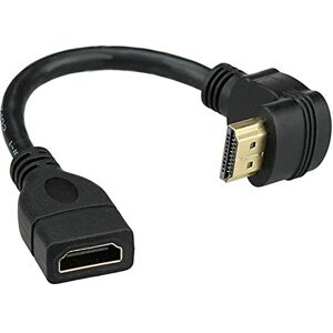 Bluwee HDMI Extension Cable High Speed 90-Degree Angle HDMI Male to Female Extension Wire Cord HDMI Extender Gold Plated Plugs, Black (0.5FT) Bluwee HDMI Extension Cable High Speed 90-Degree Angle HDMI Male to Female Extension Wire Cord HDMI Extender Gold Plated Plugs, Black (0.5FT)