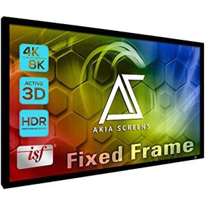 AKIA SCREENS visualización de proyector de marco fijo de 100 pulgadas, proyector Ultra HD de 16:9, 8K / 4K y listo para 3D, visualización de proyección interior CINEWHITE UHD-B para cine en casa AKIA SCREENS visualización de proyector de marco fijo de 100 pulgadas, proyector Ultra HD de 16:9, 8K / 4K y listo para 3D, visualización de proyección interior CINEWHITE UHD-B para cine en casa