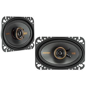 Kicker 47KSC4604 KS Series Low Profile 4x6 Inch 4 Ohm 15 to 75 Watts RMS Power Factory Replacement Coaxial Car Audio Sound System Speakers (Pair) Kicker 47KSC4604 KS Series Low Profile 4x6 Inch 4 Ohm 15 to 75 Watts RMS Power Factory Replacement Coaxial Car Audio Sound System Speakers (Pair)