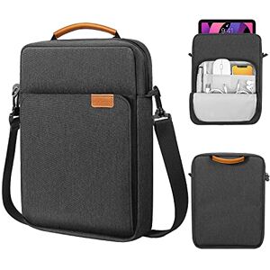 MoKo Funda para tableta de 9 a 11 pulgadas para iPad Air 5 de 10.9 pulgadas 2022, iPad Pro 11 M2 2021-2018, iPad 10th 10.9, Air 4 10.9, Tab S8 2022, funda de transporte con asa y correa para el hombro, negra y gris MoKo Funda para tableta de 9 a 11 pulgadas para iPad Air 5 de 10.9 pulgadas 2022, iPad Pro 11 M2 2021-2018, iPad 10th 10.9, Air 4 10.9, Tab S8 2022, funda de transporte con asa y correa para el hombro, negra y gris