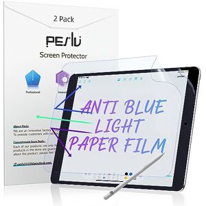 Peslv Paquete de 2 películas antideslumbrantes de papel para iPad 9ª 8ª generación 7ª generación de 10.2 pulgadas, dibujo y escritura con tacto como en papel, protector de visualización PET mate Peslv Paquete de 2 películas antideslumbrantes de papel para iPad 9ª 8ª generación 7ª generación de 10.2 pulgadas, dibujo y escritura con tacto como en papel, protector de visualización PET mate