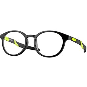 Oakley Youth Kids' OY8014A Round Out Asian Fit Prescription Eyewear Frames, Satin Black/Demo Lens, 49 mm Oakley Youth Kids' OY8014A Round Out Asian Fit Prescription Eyewear Frames, Satin Black/Demo Lens, 49 mm
