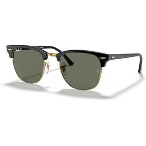 Rayban RB3016 Clubmaster Polarized Square Sunglasses, Black/G-15 Green, 55 mm Rayban RB3016 Clubmaster Polarized Square Sunglasses, Black/G-15 Green, 55 mm