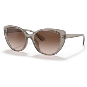 Giorgio Armani Exchange anteojos de sol para mujer, marco rosa transparente, lentes degradadas negras, 54 mm, Tundra transparente/café degradado, 54 mm Giorgio Armani Exchange anteojos de sol para mujer, marco rosa transparente, lentes degradadas negras, 54 mm, Tundra transparente/café degradado, 54 mm