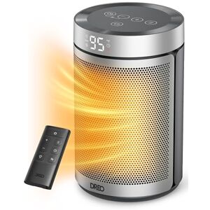 Dreo Calentador espacial, calentadores eléctricos portátiles para uso en interiores con termostato, temporizador de 1 a 12 horas, modo ecológico y ventilador, calor de seguridad de cerámica PTC de Dreo Calentador espacial, calentadores eléctricos portátiles para uso en interiores con termostato, temporizador de 1 a 12 horas, modo ecológico y ventilador, calor de seguridad de cerámica PTC de