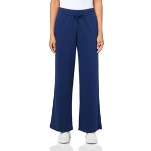 Adidas Pantalones Deportivos de Forro Polar con Logotipo pequeño para Mujer, Azul Oscuro/Blanco, XXL Adidas Pantalones Deportivos de Forro Polar con Logotipo pequeño para Mujer, Azul Oscuro/Blanco, XXL