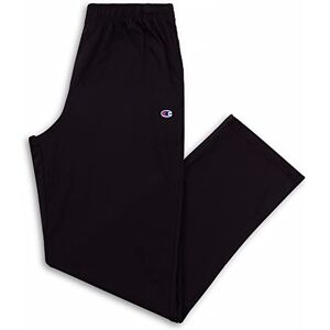 Champion Big and Tall Jersey Pants for Men – Open Bottom Lightweight Lounge Pant Black Champion Big and Tall Jersey Pants for Men – Open Bottom Lightweight Lounge Pant Black