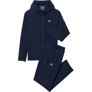 Lacoste Conjunto deportivo de tenis x Novak Djokovic para hombre, azul marino/azul marino, talla XL Lacoste Conjunto deportivo de tenis x Novak Djokovic para hombre, azul marino/azul marino, talla XL