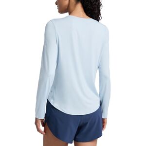 CRZ YOGA Camiseta Playera de Manga Larga de Entrenamiento Ligera para Mujer UPF 50+ Atlético con Cuello Alto Lino Azul Grande CRZ YOGA Camiseta Playera de Manga Larga de Entrenamiento Ligera para Mujer UPF 50+ Atlético con Cuello Alto Lino Azul Grande