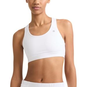 Champion Brasier Deportivo para Mujer, compresión, Absorbe la Humedad, Brasier Deportivo de Alto Impacto para Mujer, Blanco, L Champion Brasier Deportivo para Mujer, compresión, Absorbe la Humedad, Brasier Deportivo de Alto Impacto para Mujer, Blanco, L