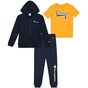 Champion Conjunto de sudadera para niños de 3 piezas con capucha, pantalones y playera, traje deportivo, M Champion Conjunto de sudadera para niños de 3 piezas con capucha, pantalones y playera, traje deportivo, M