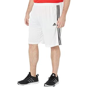 Adidas Pantalones Cortos Primeblue para Hombre, diseño 2 Move de 3 Rayas, Blanco/Negro, 3X-Large Big Adidas Pantalones Cortos Primeblue para Hombre, diseño 2 Move de 3 Rayas, Blanco/Negro, 3X-Large Big