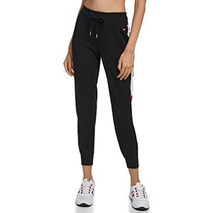 Tommy Hilfiger Pantalón Deportivo Suave y cómodo con Cintura Fruncida para Mujer, Negro -, M Tommy Hilfiger Pantalón Deportivo Suave y cómodo con Cintura Fruncida para Mujer, Negro -, M