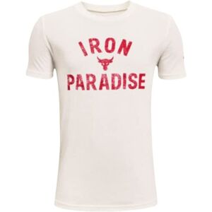 Under Armour playera deportiva de manga corta para niños (8-20) Project Rock Blood Sweat Respect, Onyx Blanco/Rojo-112, Small Under Armour playera deportiva de manga corta para niños (8-20) Project Rock Blood Sweat Respect, Onyx Blanco/Rojo-112, Small