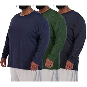 Real Essentials Paquete de 3: playera de manga larga para hombre, talla grande y alta, cuello redondo, playera de gimnasio, entrenamiento, atletismo, correr (3XT-5XT), Manga larga – Set 1, 5X Tall Real Essentials Paquete de 3: playera de manga larga para hombre, talla grande y alta, cuello redondo, playera de gimnasio, entrenamiento, atletismo, correr (3XT-5XT), Manga larga – Set 1, 5X Tall