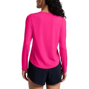 CRZ YOGA Camiseta Playera de Manga Larga de Entrenamiento Ligera para Mujer UPF 50+ Atlético con Cuello Alto Granito Rosa X-Grande CRZ YOGA Camiseta Playera de Manga Larga de Entrenamiento Ligera para Mujer UPF 50+ Atlético con Cuello Alto Granito Rosa X-Grande