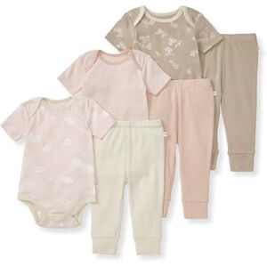 Burt's Bees Baby Conjunto de body y pantalón unisex para bebé, 100% algodón orgánico, Juego de 6 piezas rosa, 3-6 Meses Burt's Bees Baby Conjunto de body y pantalón unisex para bebé, 100% algodón orgánico, Juego de 6 piezas rosa, 3-6 Meses