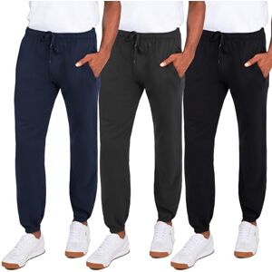 Scott Pantalones deportivos de forro polar para hombre, paquete de 3, pantalones deportivos holgados para entrenamiento, correr, entrenamiento, Paquete de 3: negro, azul marino, gris carbón, Medium Scott Pantalones deportivos de forro polar para hombre, paquete de 3, pantalones deportivos holgados para entrenamiento, correr, entrenamiento, Paquete de 3: negro, azul marino, gris carbón, Medium
