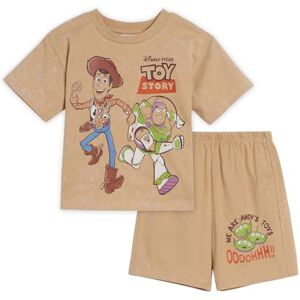 Disney Mickey Mouse Juego de playera y pantalones cortos de rizo francés para niños grandes (12 meses 10-12), Toy Story, Beige, 3 Años Disney Mickey Mouse Juego de playera y pantalones cortos de rizo francés para niños grandes (12 meses 10-12), Toy Story, Beige, 3 Años