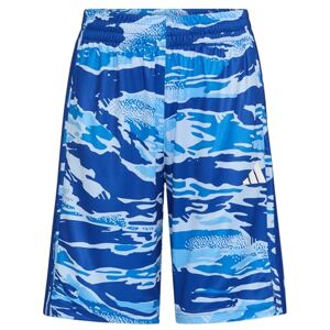Adidas AOP Tiger Camo Pantalón Corto de 3 Rayas para niño, Team Royal Azul, 4 Adidas AOP Tiger Camo Pantalón Corto de 3 Rayas para niño, Team Royal Azul, 4