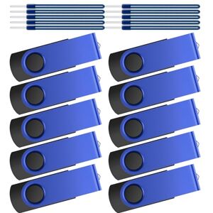 Kepmem Memorias USB 2.0 Pendrive 16GB 10 Piezas, Práctico y Económico Memoria Stick 16 GB Almacenamiento de Datos Externo, Azul Portátil Giratoria Pen Drive 16 Giga Metal Llave Flash Drives Regalo Kepmem Memorias USB 2.0 Pendrive 16GB 10 Piezas, Práctico y Económico Memoria Stick 16 GB Almacenamiento de Datos Externo, Azul Portátil Giratoria Pen Drive 16 Giga Metal Llave Flash Drives Regalo