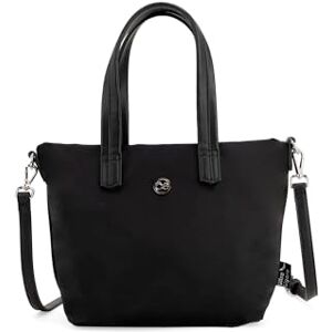 Cloe Bolsa Tote Chica con Herraje de Monograma color Negro para Mujer Cloe Bolsa Tote Chica con Herraje de Monograma color Negro para Mujer