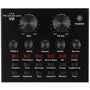Sorand V8 Tarjeta de Sonido en Vivo,Mini Tablero Mezclador de Sonido Mezclador de Audio portátil Cambiador de Voz Soporte de Tarjeta de Sonido Teléfono móvil Tableta Computadora portátil,Volumen Ajustable Sorand V8 Tarjeta de Sonido en Vivo,Mini Tablero Mezclador de Sonido Mezclador de Audio portátil Cambiador de Voz Soporte de Tarjeta de Sonido Teléfono móvil Tableta Computadora portátil,Volumen Ajustable