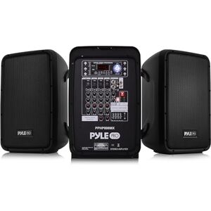 Pyle Karaoke PA Speaker Mixer System 600 WATT 8-Channel Portable Bluetooth Wireless PA Speaker Amplifier Kit with 8" Subwoofer and 1" Horn Tweeter, MP3, AUX USB XLR 1/4" RCA PPHP898MX Pyle Karaoke PA Speaker Mixer System 600 WATT 8-Channel Portable Bluetooth Wireless PA Speaker Amplifier Kit with 8" Subwoofer and 1" Horn Tweeter, MP3, AUX USB XLR 1/4" RCA PPHP898MX