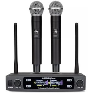 Gochanmi V200 Sistame de Microfonos Inalambricos 2 Canales Dinamico Profesionales de Mano UHF 100m(328ft) Rango para DJ Karaoke en Hogar Actuación al Aire Libre Concierto Exposición,Microfonos Gochanmi V200 Sistame de Microfonos Inalambricos 2 Canales Dinamico Profesionales de Mano UHF 100m(328ft) Rango para DJ Karaoke en Hogar Actuación al Aire Libre Concierto Exposición,Microfonos