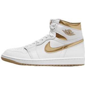 Nike Air Jordan 1 Retro High OG Zapatos de mujer de oro blanco (FD2596-107, blanco y dorado), Blanco/Oro Metálico Marrón Claro, 11.5 Nike Air Jordan 1 Retro High OG Zapatos de mujer de oro blanco (FD2596-107, blanco y dorado), Blanco/Oro Metálico Marrón Claro, 11.5