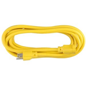 Surtek Extensión eléctrica uso extra rudo aterrizada color amarillo, 10 m Surtek Extensión eléctrica uso extra rudo aterrizada color amarillo, 10 m