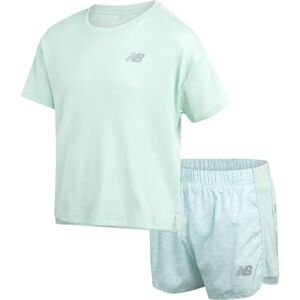 New Balance Conjunto de pantalones cortos para niñas, 2 piezas de rendimiento activo, lindas camisas y pantalones cortos acanalados para niñas, Jade Cósmico, 7-8 New Balance Conjunto de pantalones cortos para niñas, 2 piezas de rendimiento activo, lindas camisas y pantalones cortos acanalados para niñas, Jade Cósmico, 7-8