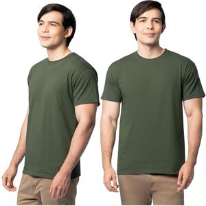 Fruit of the Loom Eversoft playera de algodón para hombre, transpirable y absorbe la humedad con control de olor, tallas S-4x, Paquete de 2 Verde Militar, XX-Large Fruit of the Loom Eversoft playera de algodón para hombre, transpirable y absorbe la humedad con control de olor, tallas S-4x, Paquete de 2 Verde Militar, XX-Large
