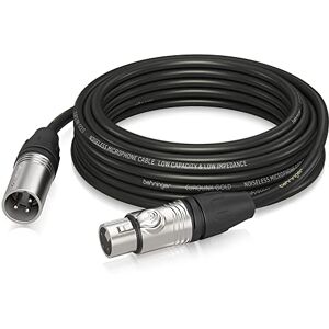 Behringer GMC-1000 Cable para microfono, Negro/Plateado Behringer GMC-1000 Cable para microfono, Negro/Plateado