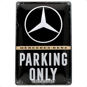 ART Letrero retro de hojalata de 7.9 x 11.8 pulgadas, Mercedes-Benz – Solo estacionamiento, idea de regalo para los fanáticos de Mercedes-Benz, producto oficial de licencia (OLP), hecho de ART Letrero retro de hojalata de 7.9 x 11.8 pulgadas, Mercedes-Benz – Solo estacionamiento, idea de regalo para los fanáticos de Mercedes-Benz, producto oficial de licencia (OLP), hecho de