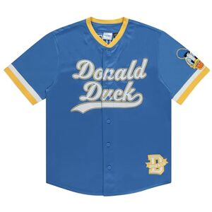 Disney Mickey Mouse playera de béisbol para hombre, diseño clásico de Mickey Mouse, Donald Duck y Buzz Lightyear, Azul, M Disney Mickey Mouse playera de béisbol para hombre, diseño clásico de Mickey Mouse, Donald Duck y Buzz Lightyear, Azul, M