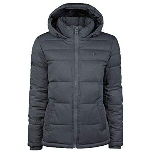 Tommy Hilfiger chamarra acolchada clásica con capucha para hombre (estándar y grande y alta), azul marino jaspeado, talla S, Azul marino (Heather Navy), Small Tommy Hilfiger chamarra acolchada clásica con capucha para hombre (estándar y grande y alta), azul marino jaspeado, talla S, Azul marino (Heather Navy), Small
