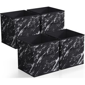 Sorbus Collapsible Storage Bins 11" Sturdy Foldable Fabric Storage Cubes with Handle 4 Black Marble Organization and Storage Baskets for Organizing Pantry, Closet, Nursery, Dorm, Toy Storage Sorbus Collapsible Storage Bins 11" Sturdy Foldable Fabric Storage Cubes with Handle 4 Black Marble Organization and Storage Baskets for Organizing Pantry, Closet, Nursery, Dorm, Toy Storage